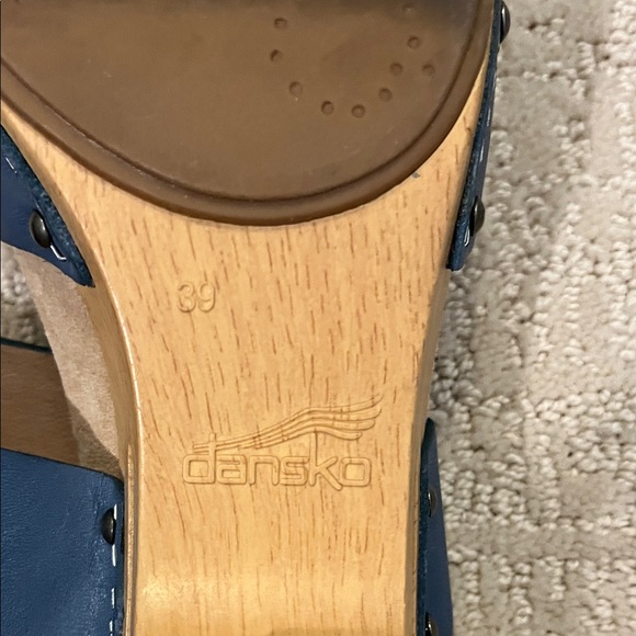 Dansko blue Women's  leather Mary Jane shoes, size 39 - Picture 8 of 8